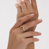 Najo - Horizon Ring Garnet