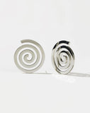 Meadowlark - Spiral Earrings Large SS