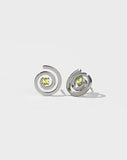 Meadowlark - Spiral Studs Set SS Peridot