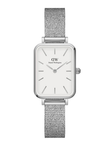 Daniel Wellington - Quadro Rectangle Mesh Silver Watch