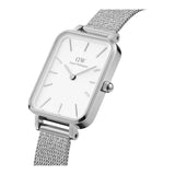 Daniel Wellington - Quadro Rectangle Mesh Silver Watch