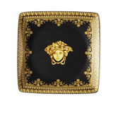 Versace - Medusa Black & Gold Baroque Nero Square Trinket Dish