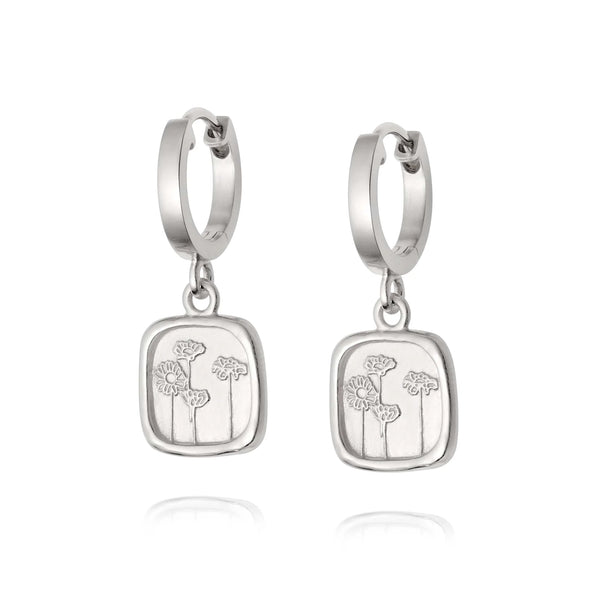 Daisy London - Wild Daisies Drop Earrings Silver