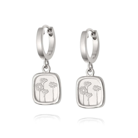 Daisy London - Wild Daisies Drop Earrings Silver