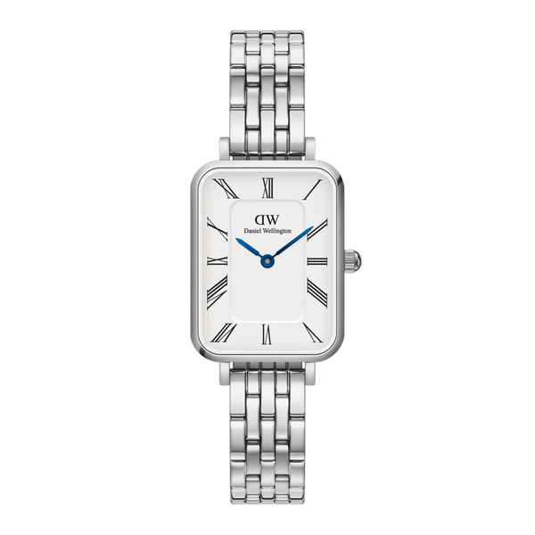 Daniel Wellington - Quadro Roman Numerals 5 Link Silver Watch