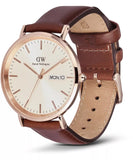 Daniel Wellington - Classic Day Display Rose Gold & Brown Watch