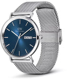 Daniel Wellington - Classic Day Display Silver & Blue Watch