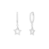 Boh Runga - Super Star Huggie Earrings Silver