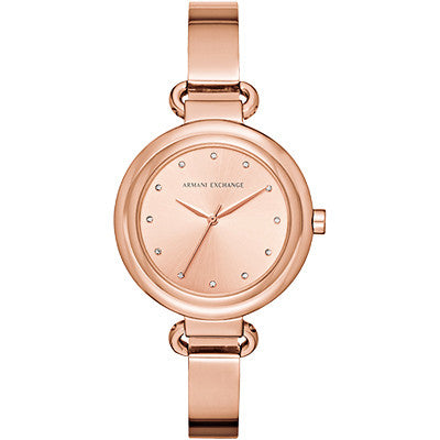 Armani Exchange Rose Gold Ladies Watch AX4241