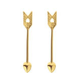 Boh Runga - Gold Plated Arrow Studs