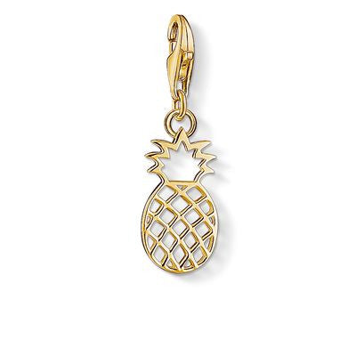 Thomas Sabo Charm Club Pineapple Gold Plate Charm - CC1439