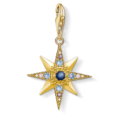 Thomas Sabo Gold Plate Cubic Zirconia Star Charm