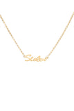 Stolen Girlfriends Club - Script Necklace Gold Plated