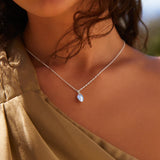 Najo - Dew Drop Silver Necklace
