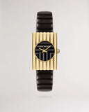 Ted Baker - Rectangle Framed Leather Watch