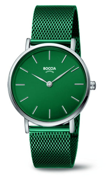 Boccia - Green Titanium Stainless Steel Strap Watch