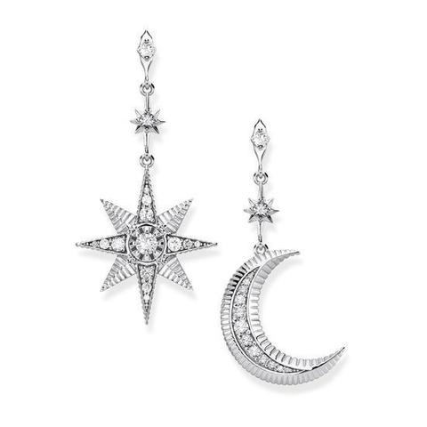 Thomas Sabo Kingdom Star & Moon Mismatched Earrings - TH2026