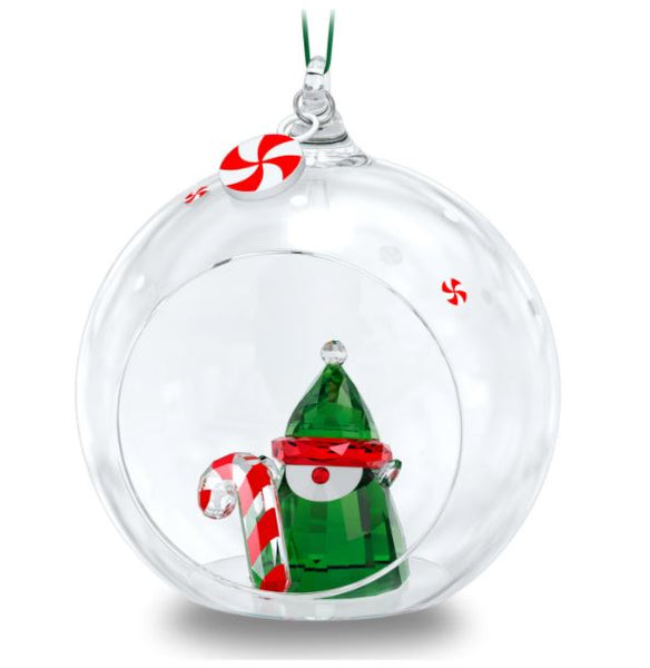 Swarovski - Holiday Cheers Santa's Elf Ball Ornament