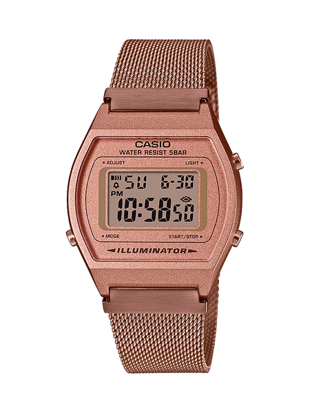 Casio - Vintage Rose Gold Mesh Watch