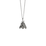 Meadowlark - Bee Charm Necklace Silver