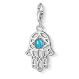 Thomas Sabo Charm Club Hand of Fatima Turquoise Charm - CC1052