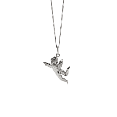 Meadowlark - Cherub Charm Necklace Silver