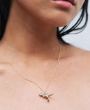 Meadowlark - Dinosaur Charm Necklace Silver