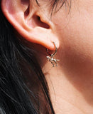 Meadowlark - Dinosaur Signature Hoops Gold Plated