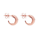 Najo - Cosmic Rose Gold White Topaz Stud Earrings