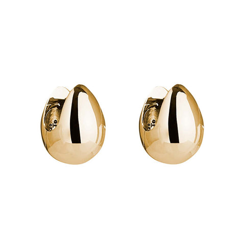 Najo - Mode Yellow Gold Huggie Earring