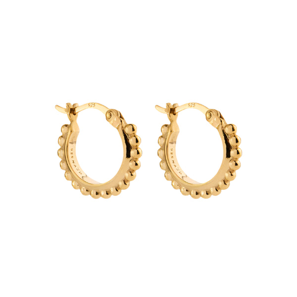 Najo - Chia Hoop Earrings Gold Plated