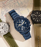 Fossil - Bronson Three-Hand Date Olive Nylon Watch