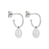 Karen Walker - Mini Peace Hoop Earrings