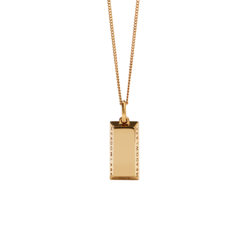 Meadowlark - Gold Bar Charm Necklace Gold Plated