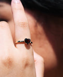 Meadowlark - Heart Jewel Ring - Sterling Silver, Thai Garnet