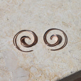 Najo - Spiral Rose Gold Earrings