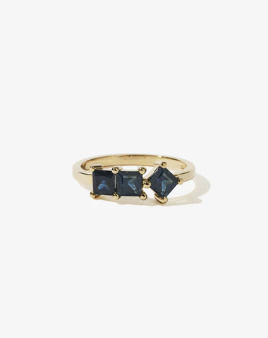 Meadowlark - Imogen Ring 9ct Yellow Gold, Blue Sapphire