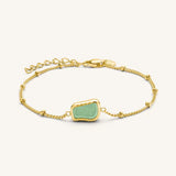 Rosefield Jewellery - Organic Gemstone Gold Bracelet