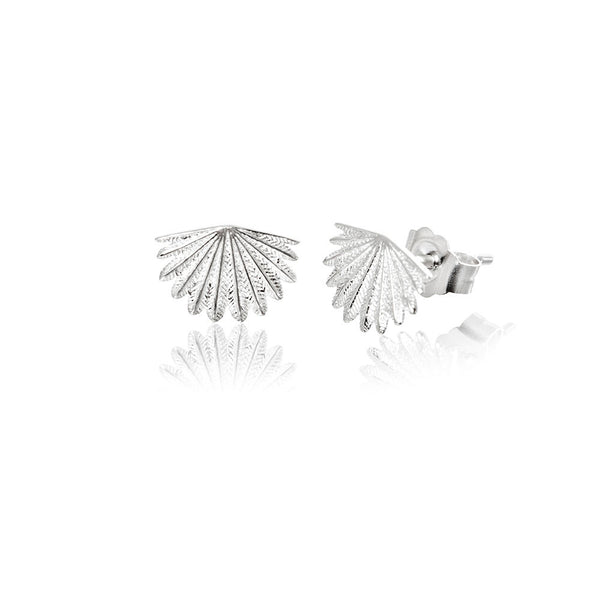 Boh Runga Mini Messenger Earrings - Fantail Studs