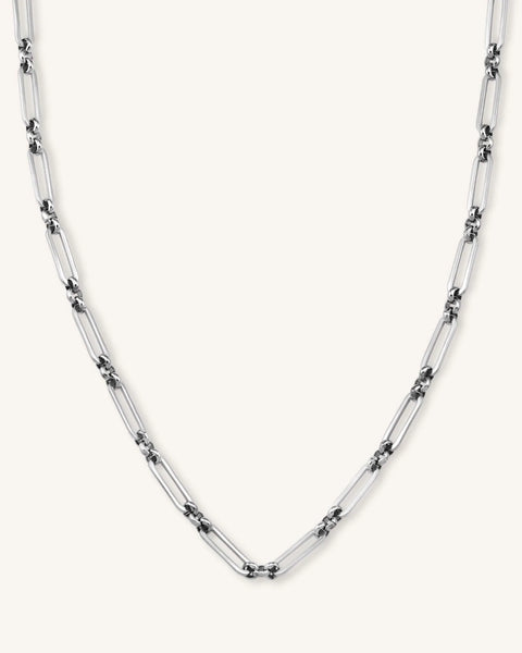 Rosefield - Multi Link Chain Necklace Silver
