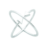 Karen Walker Atomic Arrows Ring Silver