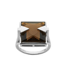 Karen Walker Ballistic Ring - Silver, Smokey Quartz