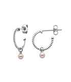 Karen Walker Wisdom Pearl Hoops - Silver, Pearl