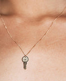 Meadowlark - Key Charm Necklace Silver