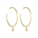 Najo -  Lost Island Clover Large Hoop Earring