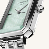 Rosefield - Octagon XS Mint Green Silver Watch