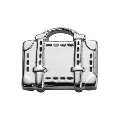 STOW Suitcase (Safe Travels) Charm - Sterling Silver