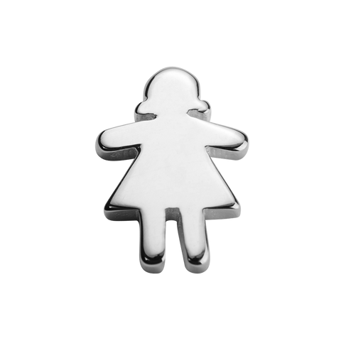 STOW Stowaway Girl (Daring) Charm - Sterling Silver