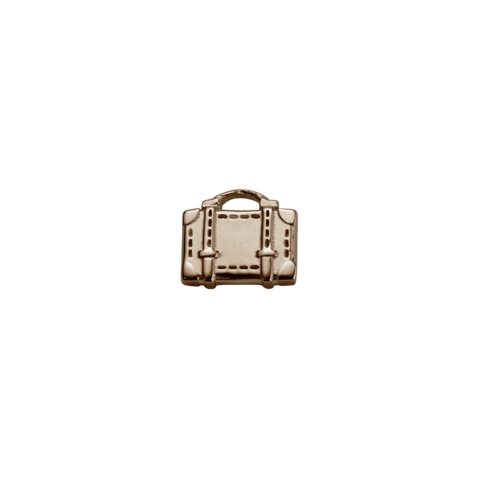 STOW Suitcase (Safe Travels) Charm - 9ct Rose Gold