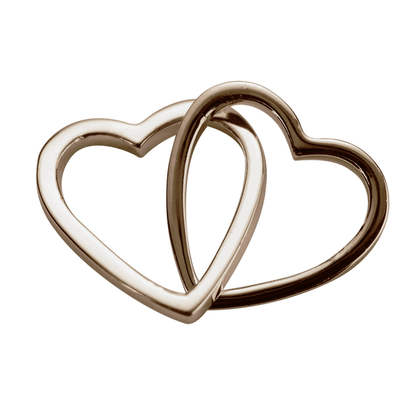 STOW Love Hearts (Together) Charm - 9ct Rose Gold